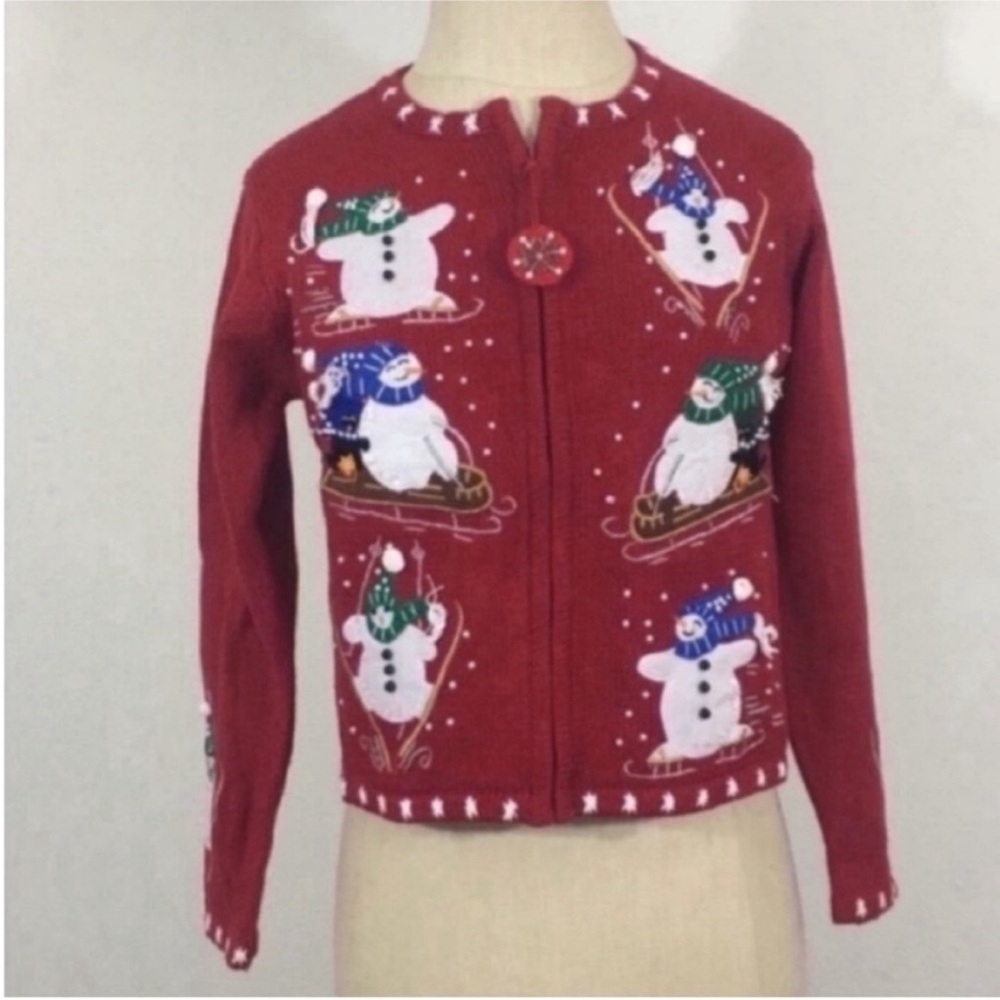 Tiara Red Knit Sweater